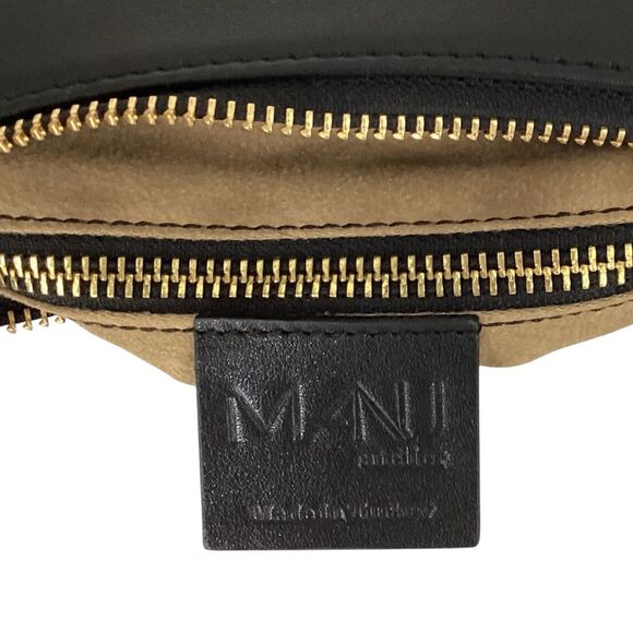 MANU ATELIER Manu Mini Hobo Black Soft Leather Handbag Shoulder Bag - Picture 8 of 10